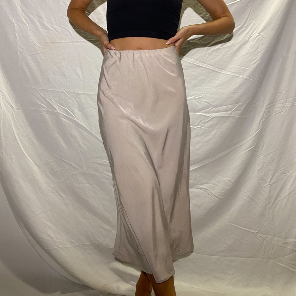 Light Pink Midi Skirt